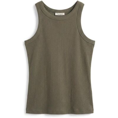 bonprix Geripptes Tanktopgrün 48Damen bonprix Geripptes Tanktopgrün 48Damen