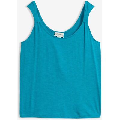 bonprix Tanktop aus reiner Bio-Baumwolleblau 40Damen bonprix Tanktop aus reiner Bio-Baumwolleblau 40Damen