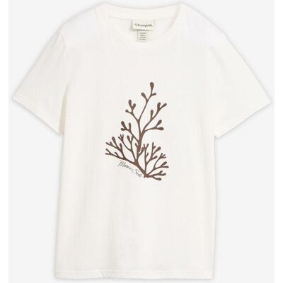 bonprix Bedrucktes T-Shirt mit Seidenanteilweiß 36Damen bonprix Bedrucktes T-Shirt mit Seidenanteilweiß 36Damen