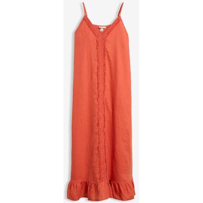 bonprix Maxikleid aus reinem Leinenrot 40Damen bonprix Maxikleid aus reinem Leinenrot 40Damen