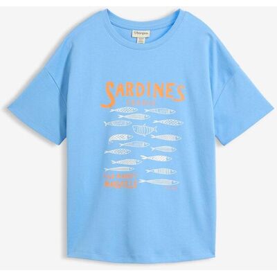 bonprix T-Shirt aus schwerer Bio-Baumwolleblau 36Damen bonprix T-Shirt aus schwerer Bio-Baumwolleblau 36Damen