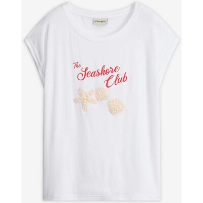 bonprix T-Shirt aus softer Viskoseweiß 52Damen bonprix T-Shirt aus softer Viskoseweiß 52Damen