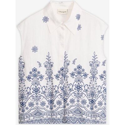 bonprix Bluse aus fließendem Viskose-Mixweiß 54Damen bonprix Bluse aus fließendem Viskose-Mixweiß 54Damen