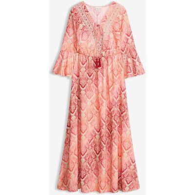 bonprix Maxikleid aus fließender Viskoserot 42Damen bonprix Maxikleid aus fließender Viskoserot 42Damen