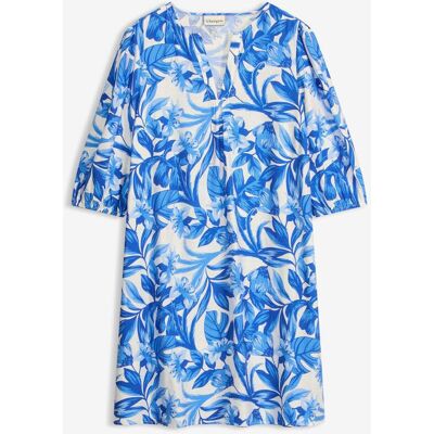 bonprix Tunika-Kleid aus feinem Viskose-Mixweiß 42Damen bonprix Tunika-Kleid aus feinem Viskose-Mixweiß 42Damen