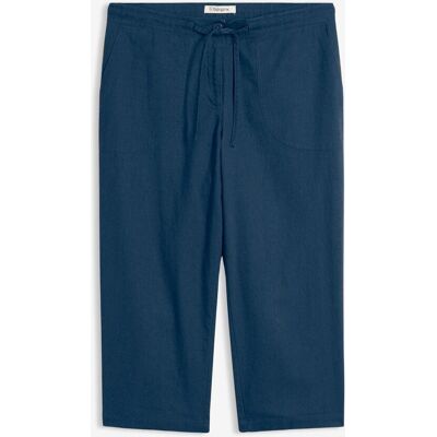 bonprix Leinen-3/4-Hoseblau 48Damen bonprix Leinen-3/4-Hoseblau 48Damen