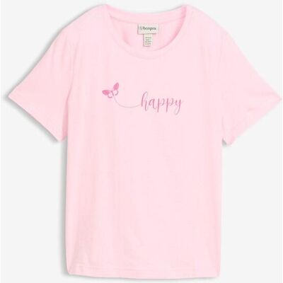 bonprix T-Shirt aus reiner Baumwollerosa 44Damen bonprix T-Shirt aus reiner Baumwollerosa 44Damen