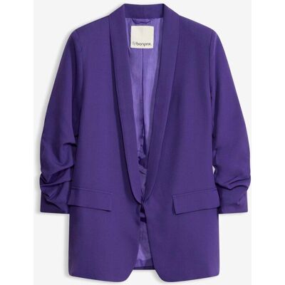 bonprix Blazer mit Raffunglila 48Damen bonprix Blazer mit Raffunglila 48Damen