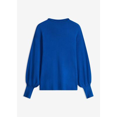 bonprix Strickpullover mit Ballonärmelnblau 44Damen bonprix Strickpullover mit Ballonärmelnblau 44Damen