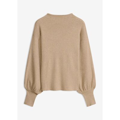bonprix Strickpullover mit Ballonärmelnbeige 36Damen bonprix Strickpullover mit Ballonärmelnbeige 36Damen