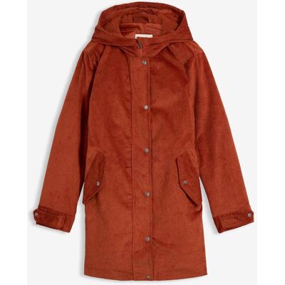 bonprix Warmer Cord-Parka mit Teddy-Futter in der Kapuze, in A-Liniebraun 54Damen bonprix Warmer Cord-Parka mit Teddy-Futter in der Kapuze, in A-Liniebraun 54Damen