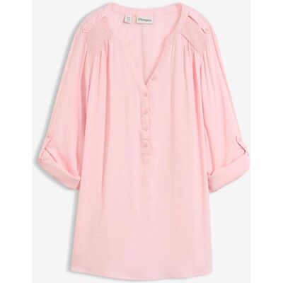 bonprix Tunikabluse aus softer Viskoserosa 52Damen bonprix Tunikabluse aus softer Viskoserosa 52Damen