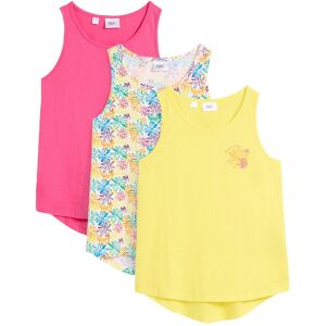 bonprix Top aus reiner Bio-Baumwolle (3er-Pack)gelb 164Mädchen bonprix Top aus reiner Bio-Baumwolle (3er-Pack)gelb 164Mädchen