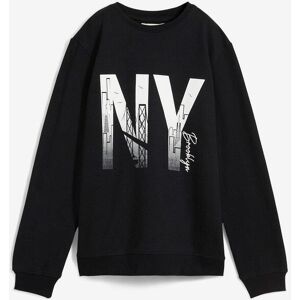 bonprix Sweatshirt aus weichem Baumwoll-Mixschwarz 140Knaben bonprix Sweatshirt aus weichem Baumwoll-Mixschwarz 140Knaben