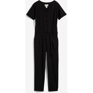 bonprix Jersey-Jumpsuit mit Bio-Baumwolleschwarz 152Mädchen bonprix Jersey-Jumpsuit mit Bio-Baumwolleschwarz 152Mädchen