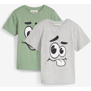 bonprix T-Shirt mit Bio-Baumwolle (2er Pack)grau 92Knaben bonprix T-Shirt mit Bio-Baumwolle (2er Pack)grau 92Knaben