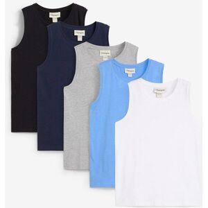 bonprix Tanktop (5er Pack) mit Bio Baumwolleblau 176Knaben bonprix Tanktop (5er Pack) mit Bio Baumwolleblau 176Knaben