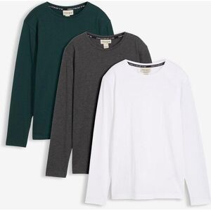 bonprix Langarmshirt mit Bio Baumwolle (3er-Pack)weiß 164Knaben bonprix Langarmshirt mit Bio Baumwolle (3er-Pack)weiß 164Knaben