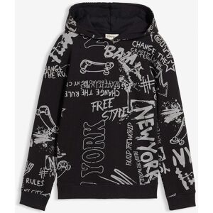 bonprix Hoodie aus weichem Baumwoll-Mixschwarz 152Knaben bonprix Hoodie aus weichem Baumwoll-Mixschwarz 152Knaben