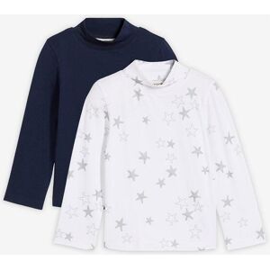 bonprix Langarmshirt aus elastischem Bio-Baumwoll-Mix (2er Pack)blau 92Mädchen bonprix Langarmshirt aus elastischem Bio-Baumwoll-Mix (2er Pack)blau 92Mädchen