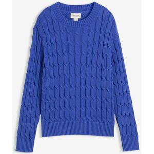 bonprix Pullover mit Zopfstrickmusterblau 140Mädchen bonprix Pullover mit Zopfstrickmusterblau 140Mädchen