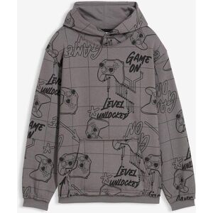 bonprix Hoodie aus weichem Baumwoll-Mixgrau 128Knaben bonprix Hoodie aus weichem Baumwoll-Mixgrau 128Knaben