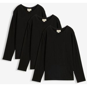 bonprix Langarmshirt mit Bio-Baumwolle (3er Pack)schwarz 128Knaben bonprix Langarmshirt mit Bio-Baumwolle (3er Pack)schwarz 128Knaben