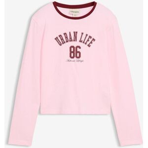 bonprix Kurzes Langarmshirt aus elastischem Bio-Baumwoll-Mixrosa 146Mädchen bonprix Kurzes Langarmshirt aus elastischem Bio-Baumwoll-Mixrosa 146Mädchen