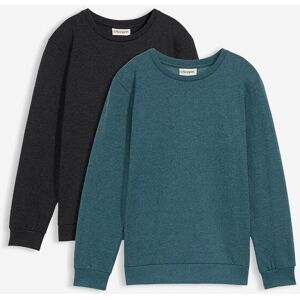 bonprix Sweatshirt aus weichem Baumwoll-Mix (2er Pack)grau 140Knaben bonprix Sweatshirt aus weichem Baumwoll-Mix (2er Pack)grau 140Knaben