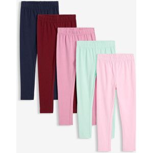 bonprix Leggings aus elastischem Bio-Baumwoll-Mix (5er Pack)rosa 128Mädchen bonprix Leggings aus elastischem Bio-Baumwoll-Mix (5er Pack)rosa 128Mädchen