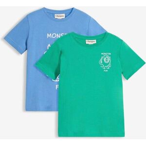 bonprix T-Shirt aus reiner Bio Baumwolle (2er Pack)blau 116Knaben bonprix T-Shirt aus reiner Bio Baumwolle (2er Pack)blau 116Knaben