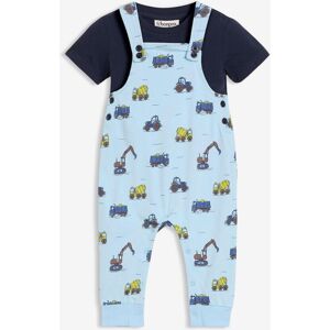 bonprix Set aus Shirt und Sweat-Latzhose aus reiner Bio-Baumwolle (2-tlg.Set)blau 68Knaben bonprix Set aus Shirt und Sweat-Latzhose aus reiner Bio-Baumwolle (2-tlg.Set)blau 68Knaben