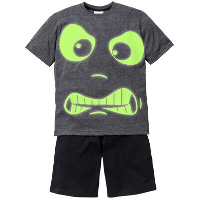 bonprix Shorty mit nachtleuchtendem Druck (2-tlg. Set)grau 152Knaben bonprix Shorty mit nachtleuchtendem Druck (2-tlg. Set)grau 152Knaben