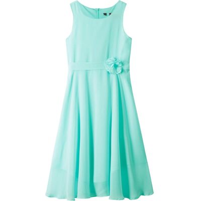bonprix Kleid mit Blumen-Applikationgrün 140Mädchen bonprix Kleid mit Blumen-Applikationgrün 140Mädchen
