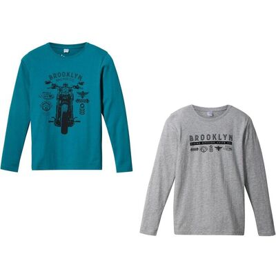 bonprix Langarmshirt mit Bio-Baumwolle (2er-Pack)petrol 176Knaben bonprix Langarmshirt mit Bio-Baumwolle (2er-Pack)petrol 176Knaben