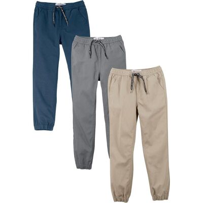 bonprix Regular Fit Schlupfhose aus reiner Baumwolle (3er Pack)blau 116Knaben bonprix Regular Fit Schlupfhose aus reiner Baumwolle (3er Pack)blau 116Knaben