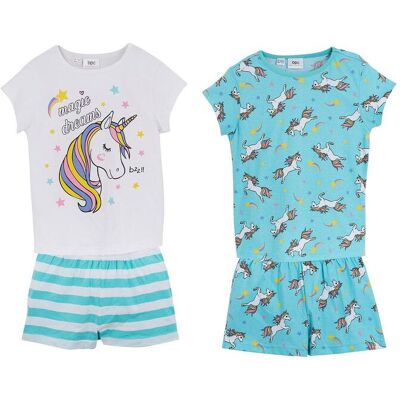 bonprix Shorty aus reiner Baumwolle (4-tlg. Set)blau 164Mädchen bonprix Shorty aus reiner Baumwolle (4-tlg. Set)blau 164Mädchen