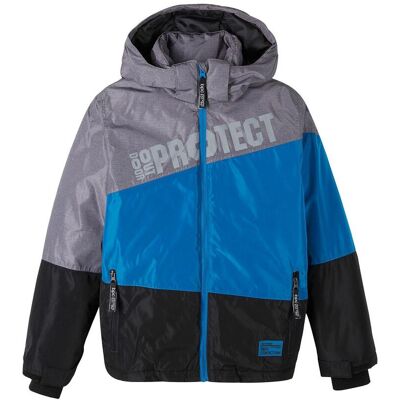 bonprix wasserdichte Winterjacke im Colourblocking mit Kapuzeschwarz 152Knaben bonprix wasserdichte Winterjacke im Colourblocking mit Kapuzeschwarz 152Knaben