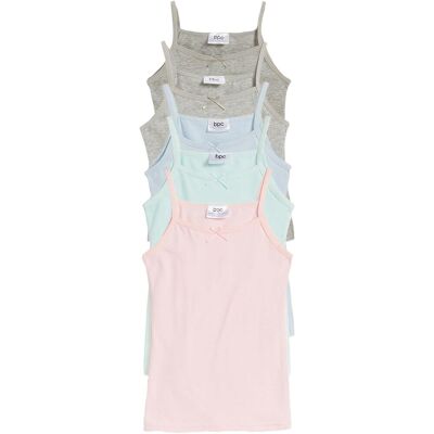 bonprix Unterhemd mit weicher Baumwolle (5er Pack)grau 116Mädchen bonprix Unterhemd mit weicher Baumwolle (5er Pack)grau 116Mädchen