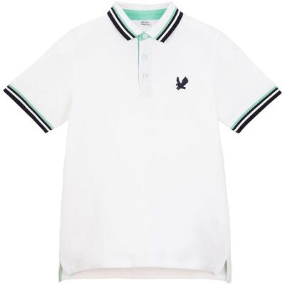 bonprix Pique-Poloshirt aus reiner Bio-Baumwolleweiß 140Knaben bonprix Pique-Poloshirt aus reiner Bio-Baumwolleweiß 140Knaben