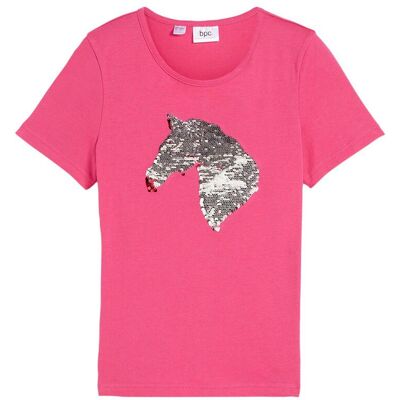 bonprix T-Shirt aus reiner Bio-Baumwollepink 116Mädchen bonprix T-Shirt aus reiner Bio-Baumwollepink 116Mädchen
