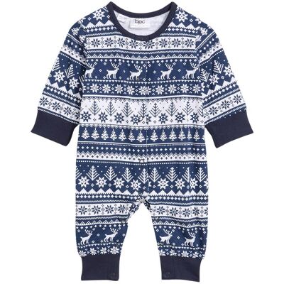 bonprix Bequemer Strampler aus reiner Bio-Baumwolleblau 56Kinder bonprix Bequemer Strampler aus reiner Bio-Baumwolleblau 56Kinder
