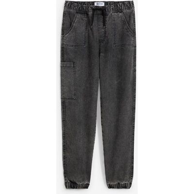 bonprix Loose Fit Schlupf-Cargo-Jeans mit Stretchanteilgrau 134Knaben bonprix Loose Fit Schlupf-Cargo-Jeans mit Stretchanteilgrau 134Knaben