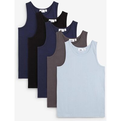bonprix Unterhemd mit weicher Baumwolle (5er Pack)schwarz 164Knaben bonprix Unterhemd mit weicher Baumwolle (5er Pack)schwarz 164Knaben