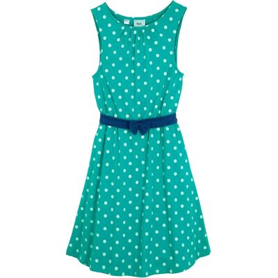 bonprix Jerseykleid aus reiner Bio-Baumwollegrün 128Mädchen bonprix Jerseykleid aus reiner Bio-Baumwollegrün 128Mädchen