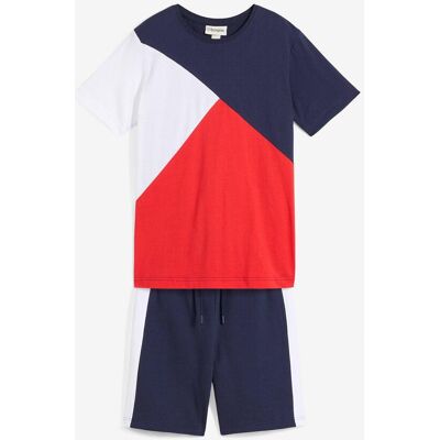 bonprix T-Shirt und Sweat-Bermuda (2-tlg.Set)blau 152Knaben bonprix T-Shirt und Sweat-Bermuda (2-tlg.Set)blau 152Knaben