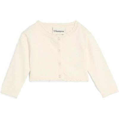 bonprix Strickbolero aus softem Viskose-Mixweiß 92Mädchen bonprix Strickbolero aus softem Viskose-Mixweiß 92Mädchen