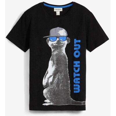 bonprix T-Shirt mit Bio-Baumwolleschwarz 164Knaben bonprix T-Shirt mit Bio-Baumwolleschwarz 164Knaben