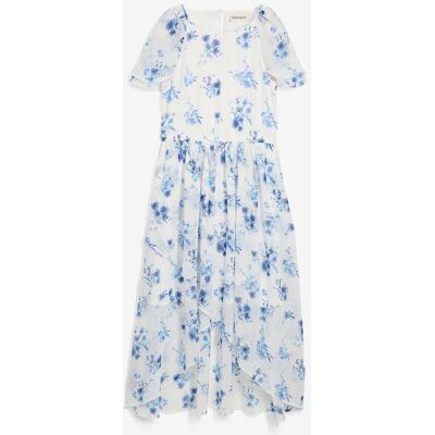 bonprix Chiffonkleid aus strukturiertem Crinkleweiß 176Mädchen bonprix Chiffonkleid aus strukturiertem Crinkleweiß 176Mädchen