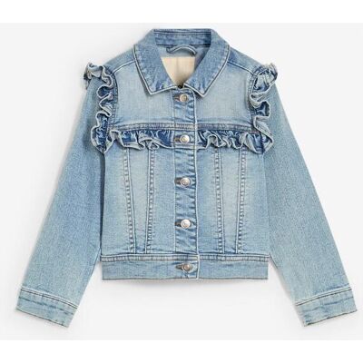 bonprix Jeansjacke aus elastischem Bio-Baumwoll-Mixblau 116Mädchen bonprix Jeansjacke aus elastischem Bio-Baumwoll-Mixblau 116Mädchen